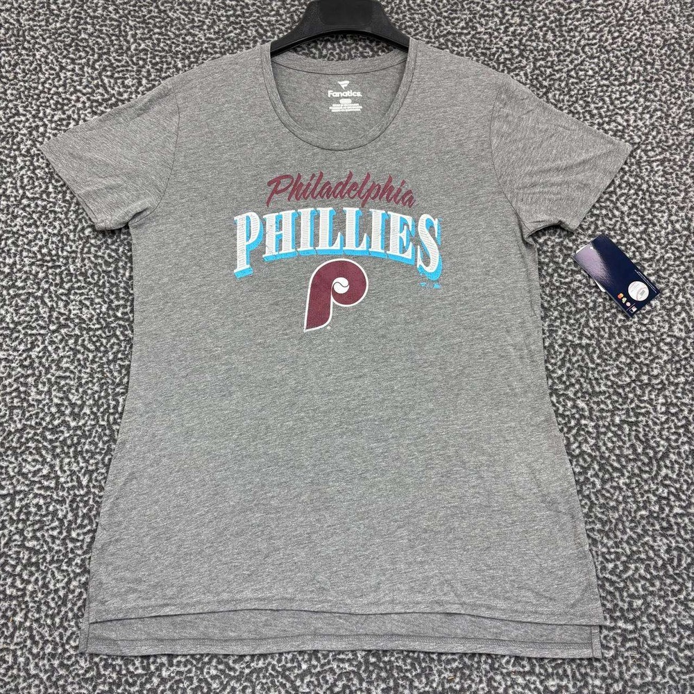 Philadelphia Phillies Shirt Men Medium Fanatics Short Sleeve‎ Crew Neck New M